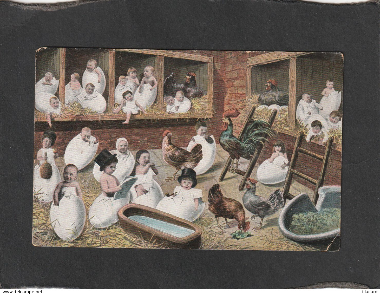 128664           Francia,      Bambini,    VG    1905 - Children And Family Groups