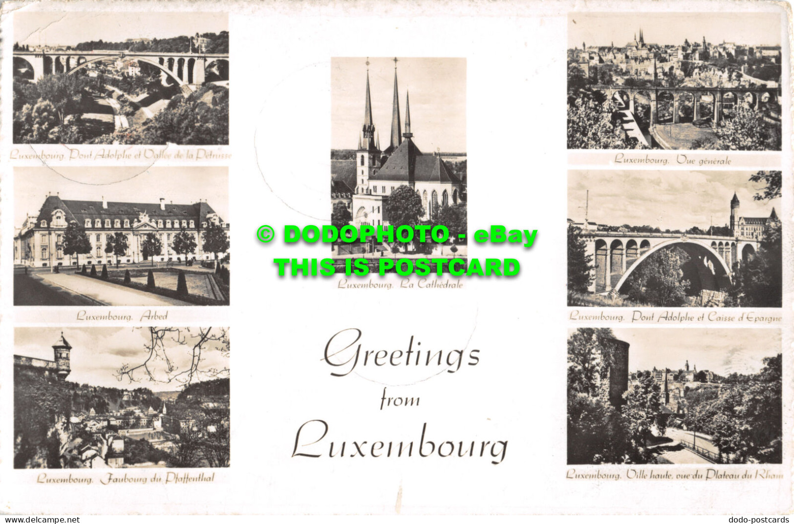 R477341 Greetings From Luxembourg. La Cathedrale. Arbed. Paul Kraus. No. 15. Mul - Welt