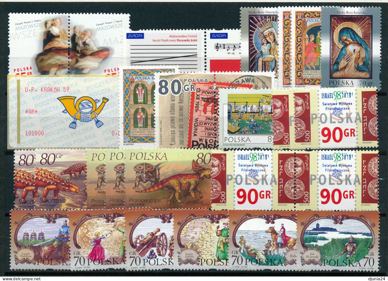 BF0785 / POLEN / POLAND / POLSKA  -  Posten / Lot  =  304 Zloty   ** / MNH  -  alles postgültig