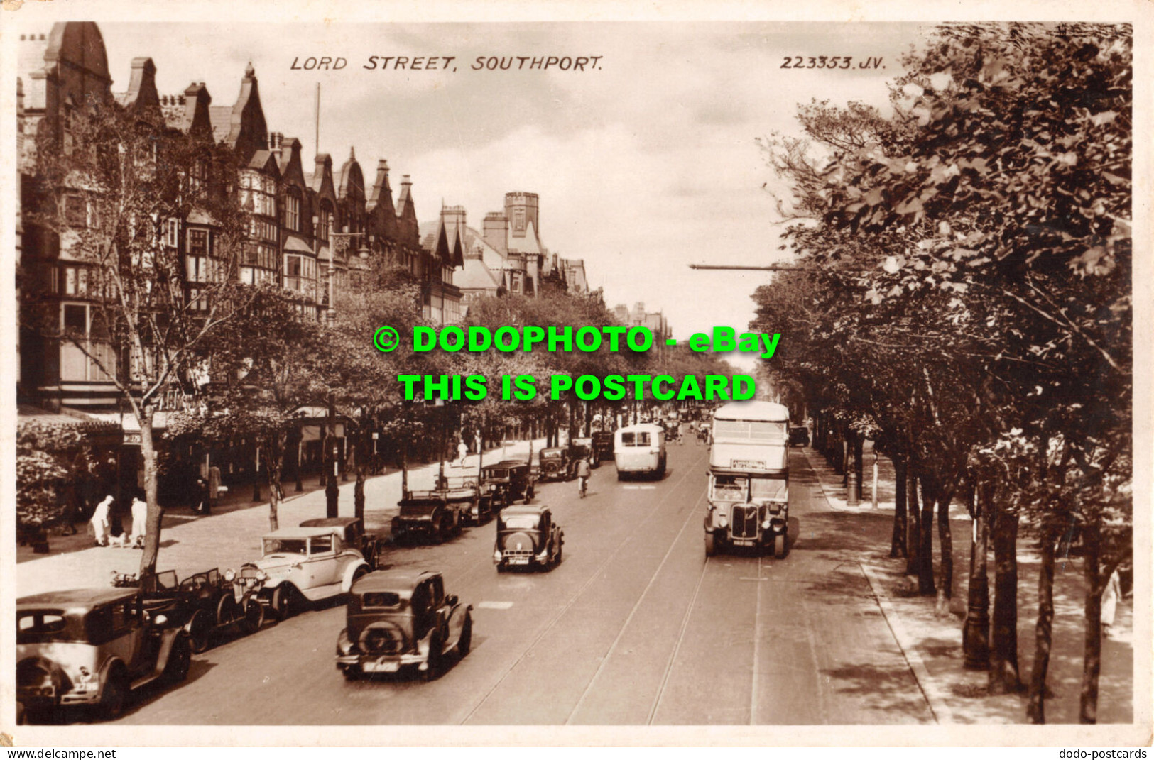 R477349 Southport. Lord Street. Valentine. RP. Lancs. 1935 - Welt