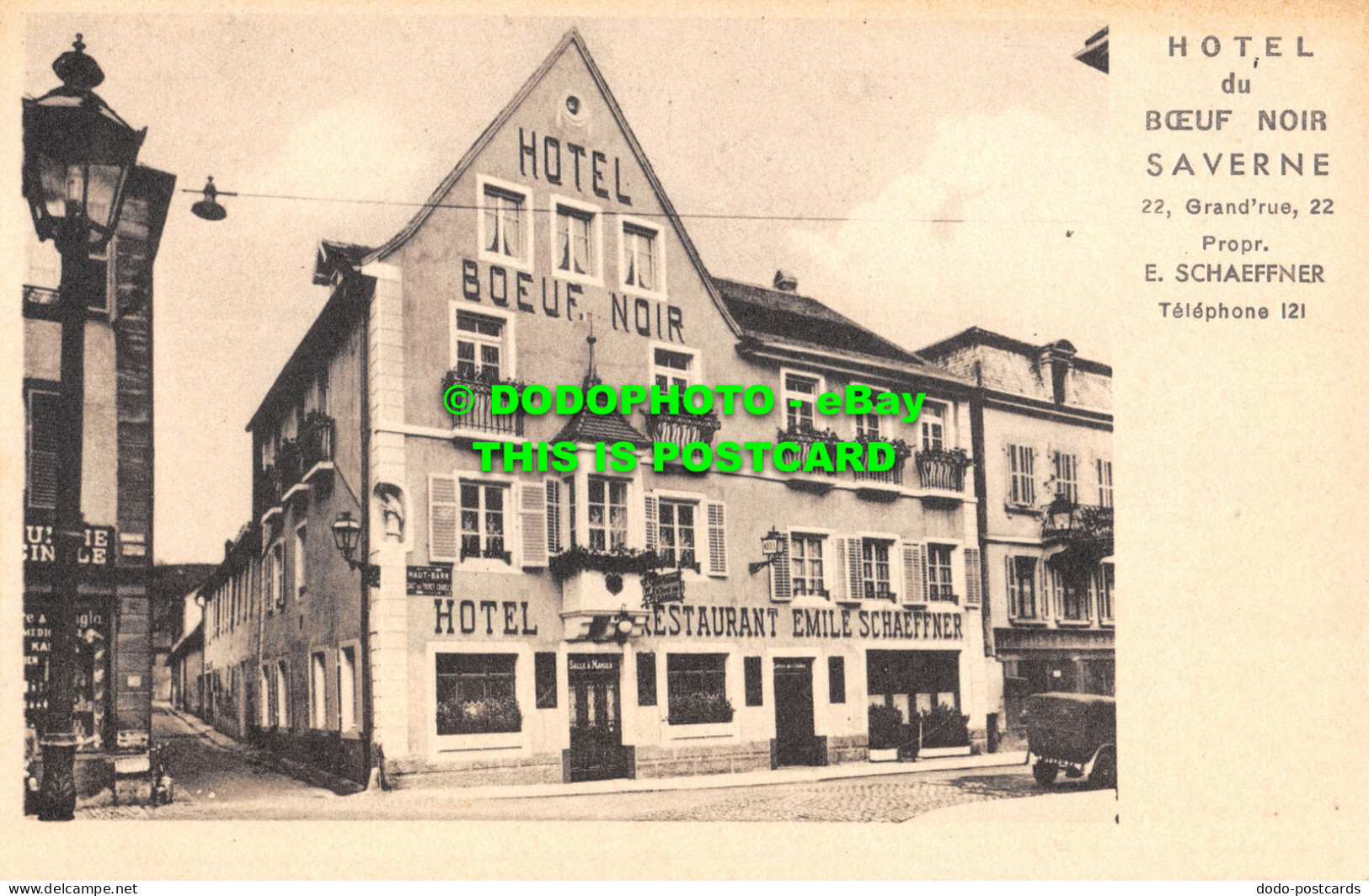 R477366 Hotel Du Boeuf Noir Saverne. Ch. Laedlein - Welt