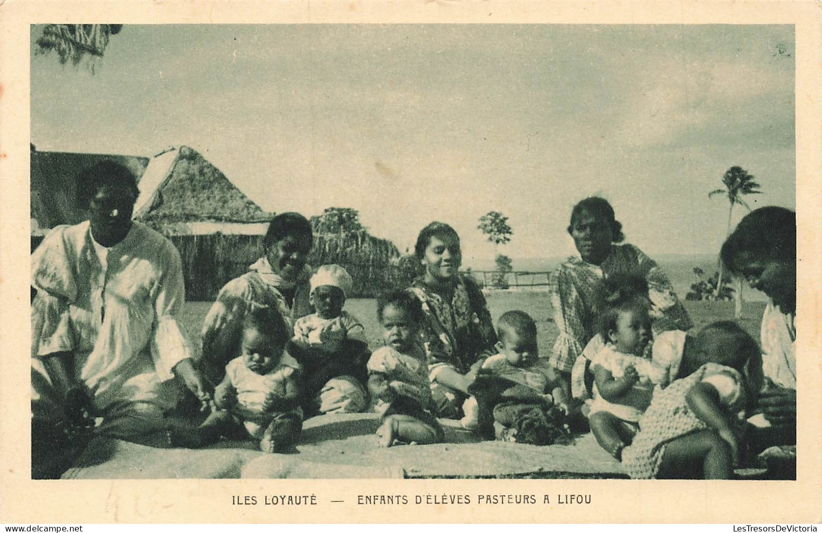 FRANCE - Iles Loyauté - Enfants D'eleves Pasteurs à Lifou - Animé - Carte Postale Ancienne - Nouvelle Calédonie