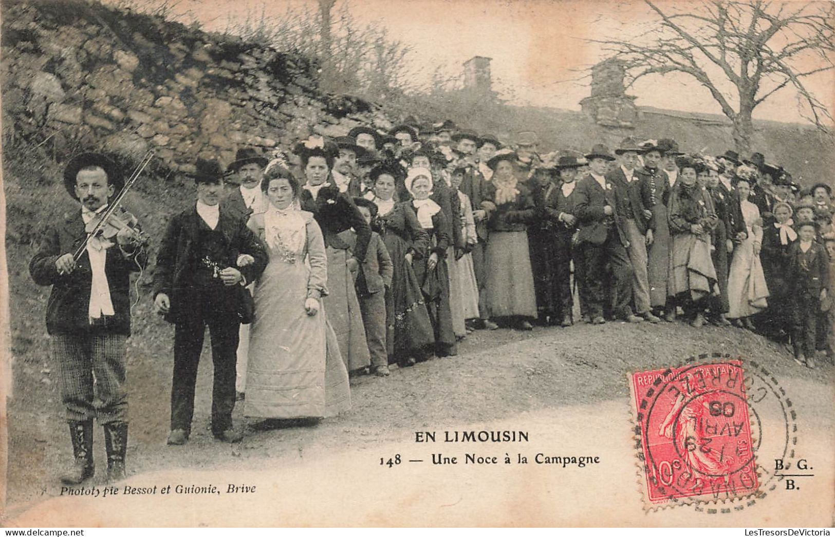 NOCES - En Limousin - Une Noce à La Campagne - Animé - Carte Postale Ancienne - Marriages