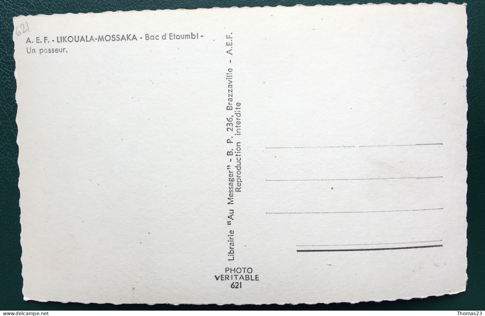 Bac D'Etoubi : Un Passeur, Lib "Au Messager", N° 621 - Brazzaville