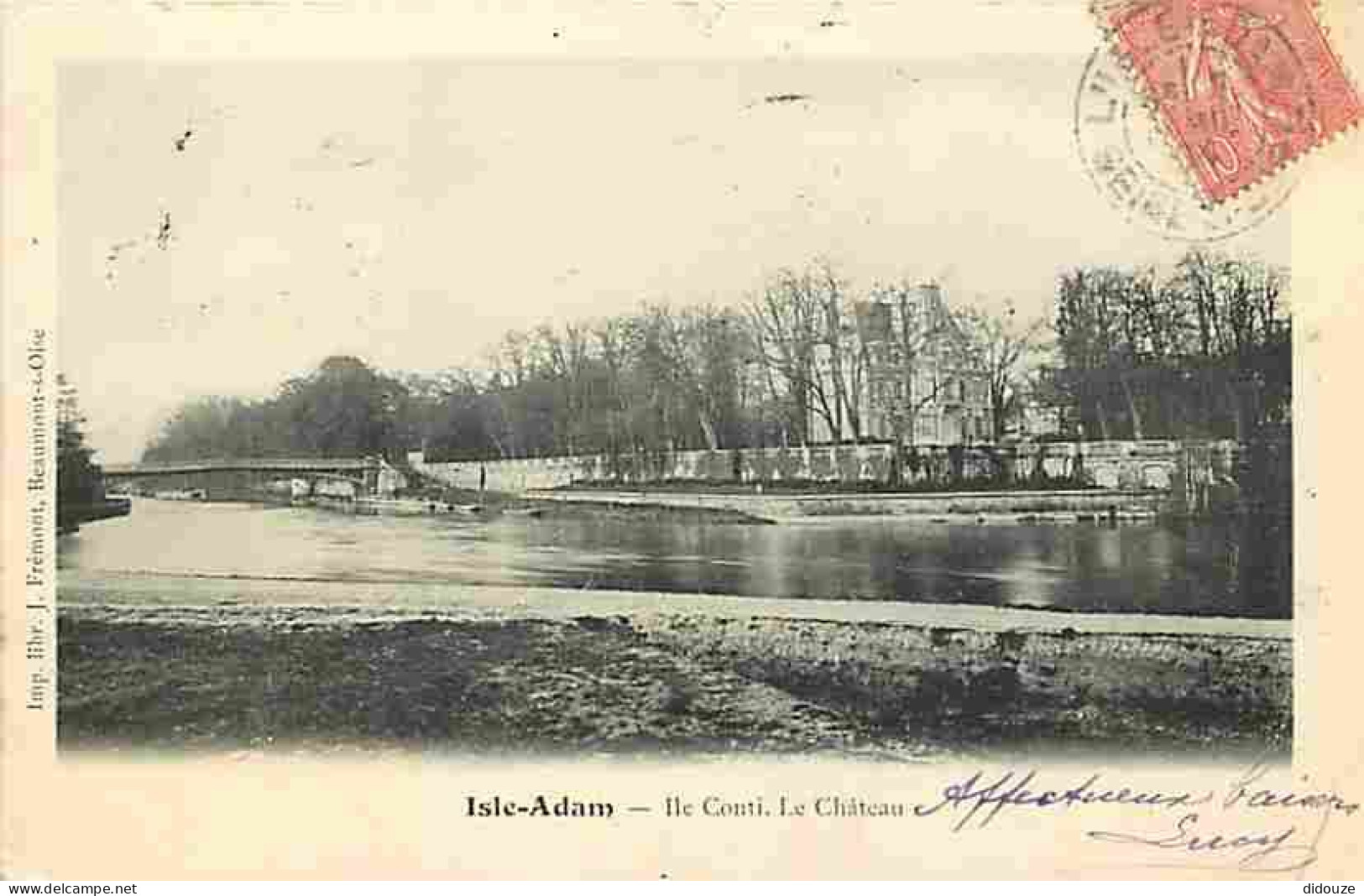 95 - L'Isle D'Adam - Ile Conti - Le Château - CPA - Voir Scans Recto-Verso - L'Isle Adam