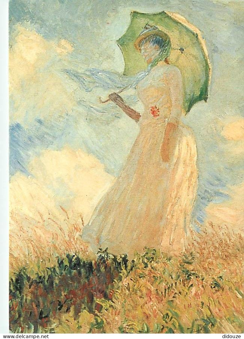 Art - Peinture - Claude Monet - Femme à L'ombrelle Tournée Vers La Gauche - CPM - Voir Scans Recto-Verso - Peintures & Tableaux