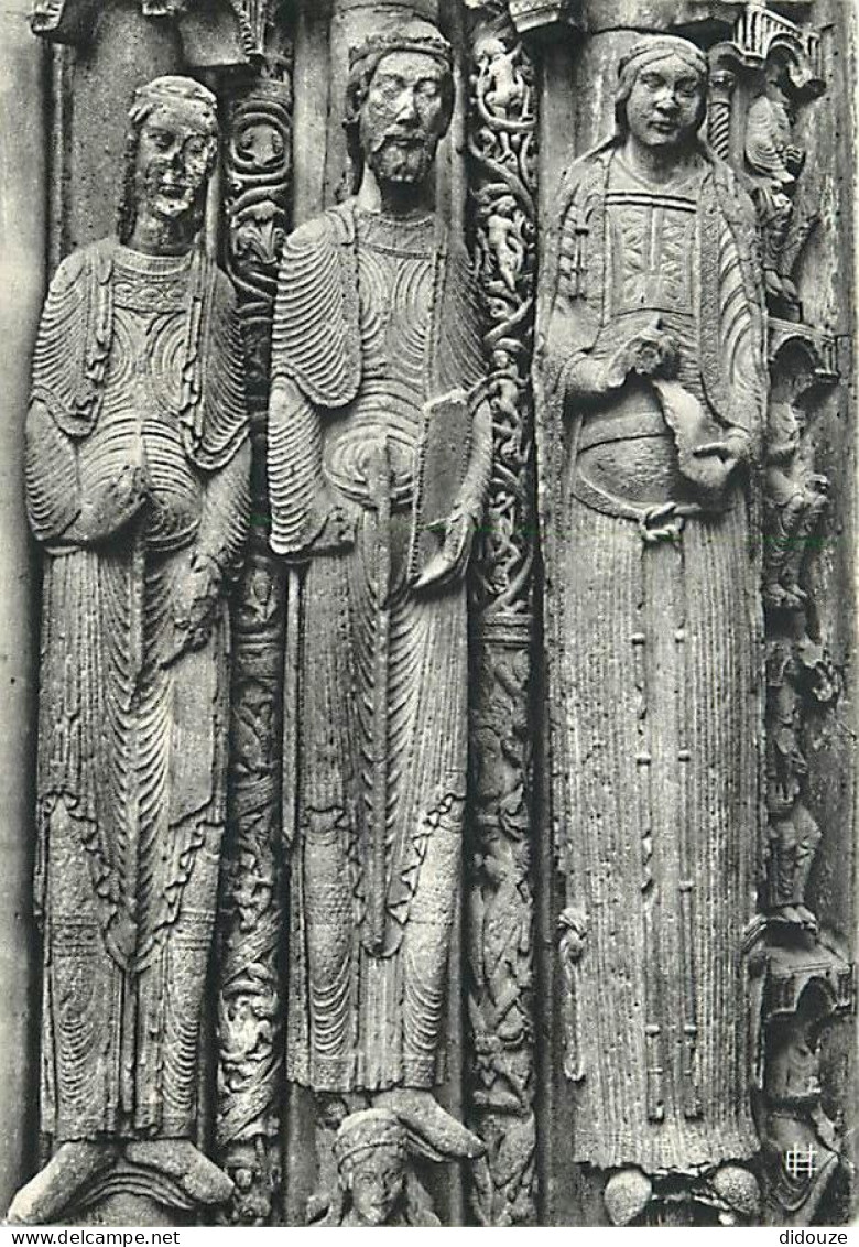 28 - Chartres - La Cathédrale - Portail Royal - Personnages Blbliques - Art Religieux - CPSM Grand Format - Voir Scans R - Chartres