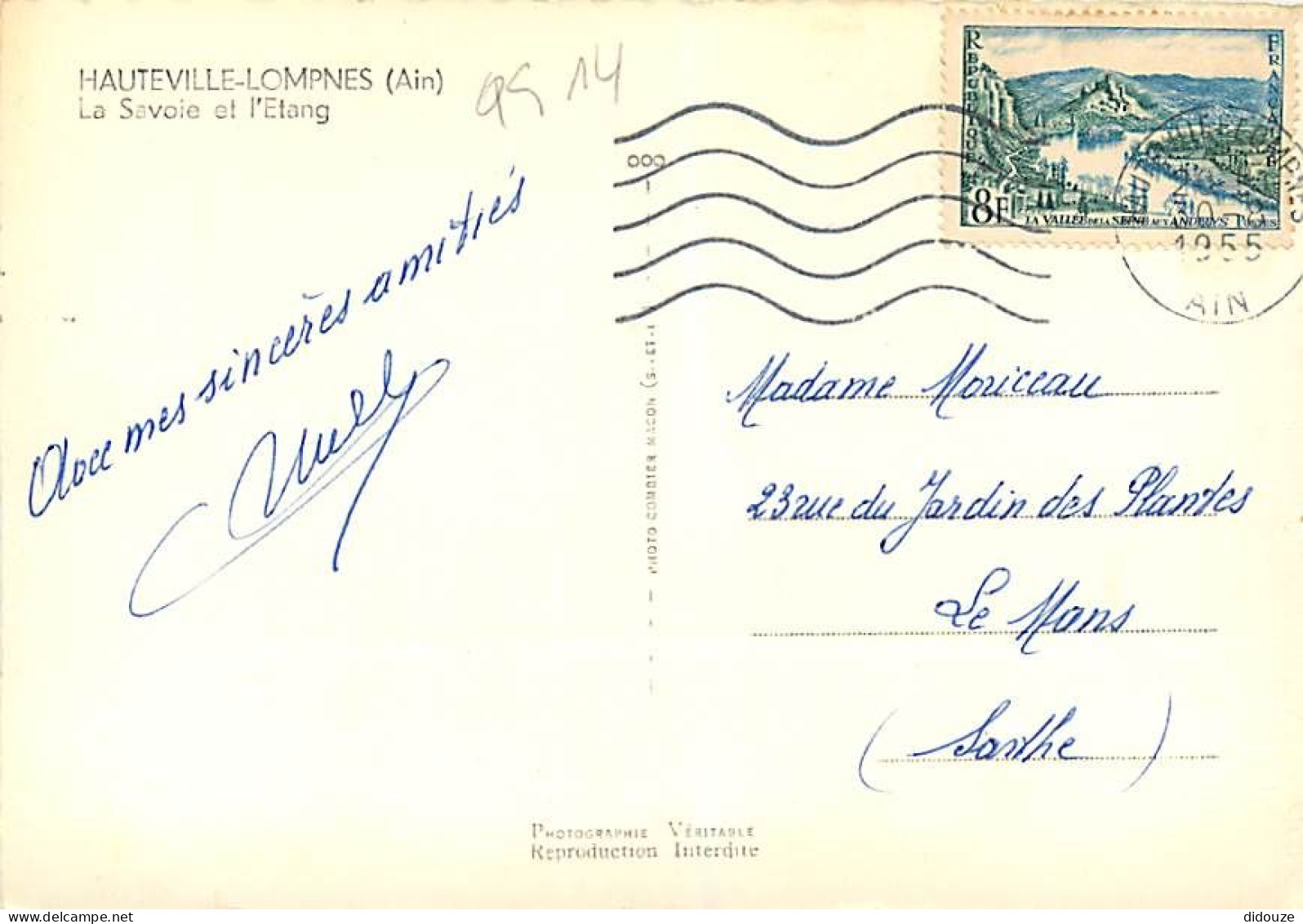 01 - Hauteville Lompnès - La Savoie Et L'Etang - Mention Photographie Véritable - Carte Dentelée - CPSM Grand Format - V - Hauteville-Lompnes