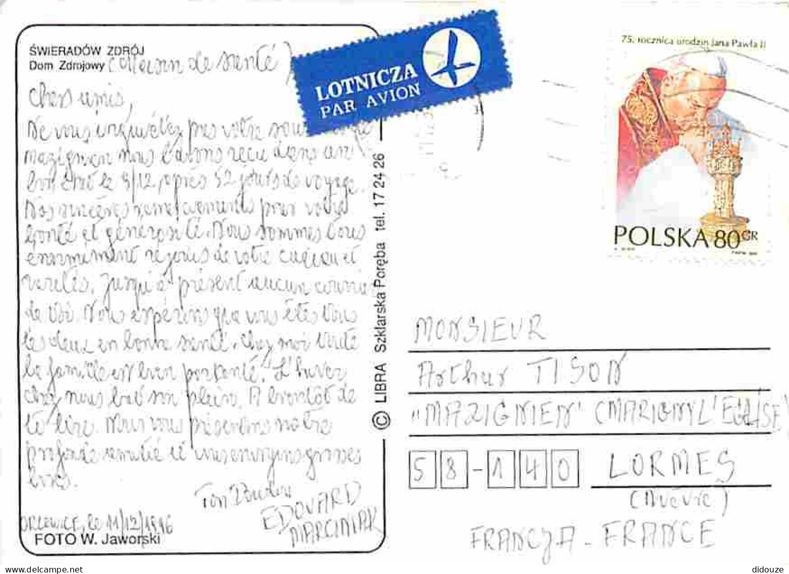 Pologne - Swieradow Zdroj - Dom Zdrojowy - Voir Timbre De Pologne Pape Jean Paul II - CPM - Voir Scans Recto-Verso - Polen