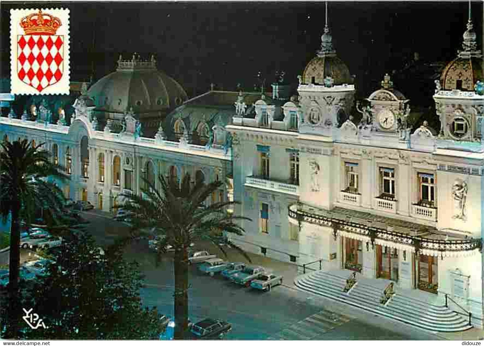 Monaco - Monte-Carlo - Le Casino - Vue De Nuit - Automobiles - Blasons - Carte Neuve - CPM - Voir Scans Recto-Verso - Casino