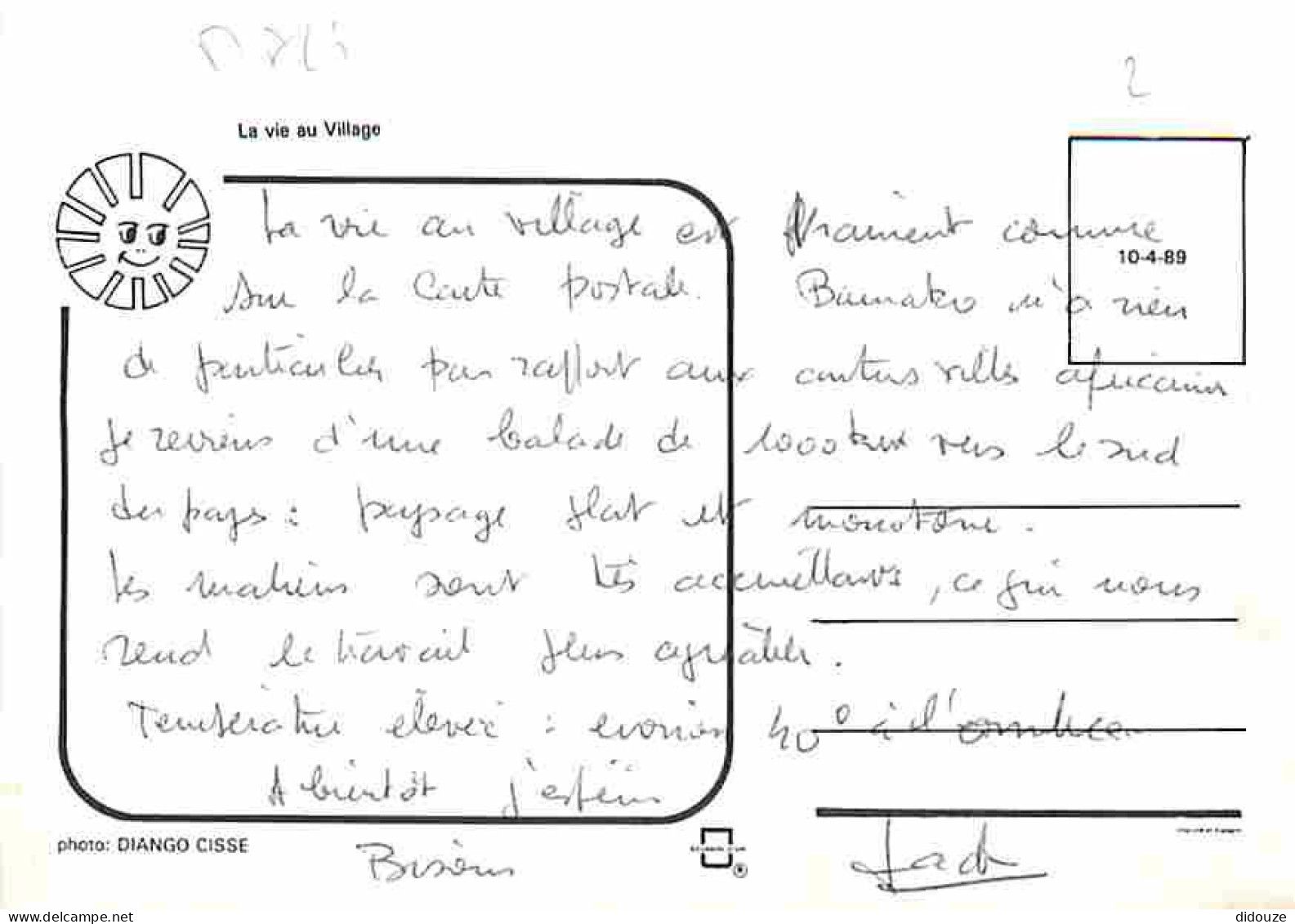 Mali - La Vie Au Village - Cases Indigènes Aux Environs Cfe Conakry - Cochons - CPM - Voir Scans Recto-Verso - Mali