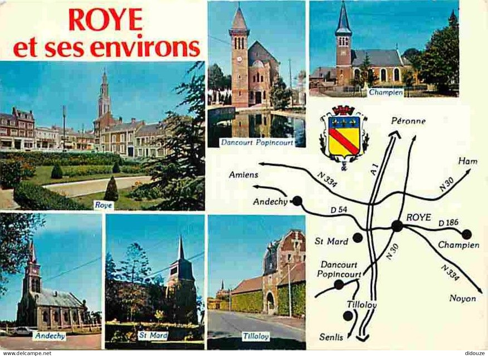 80 - Roye - Et Ses Environs - Multivues - Blasons - CPM - Voir Scans Recto-Verso - Roye