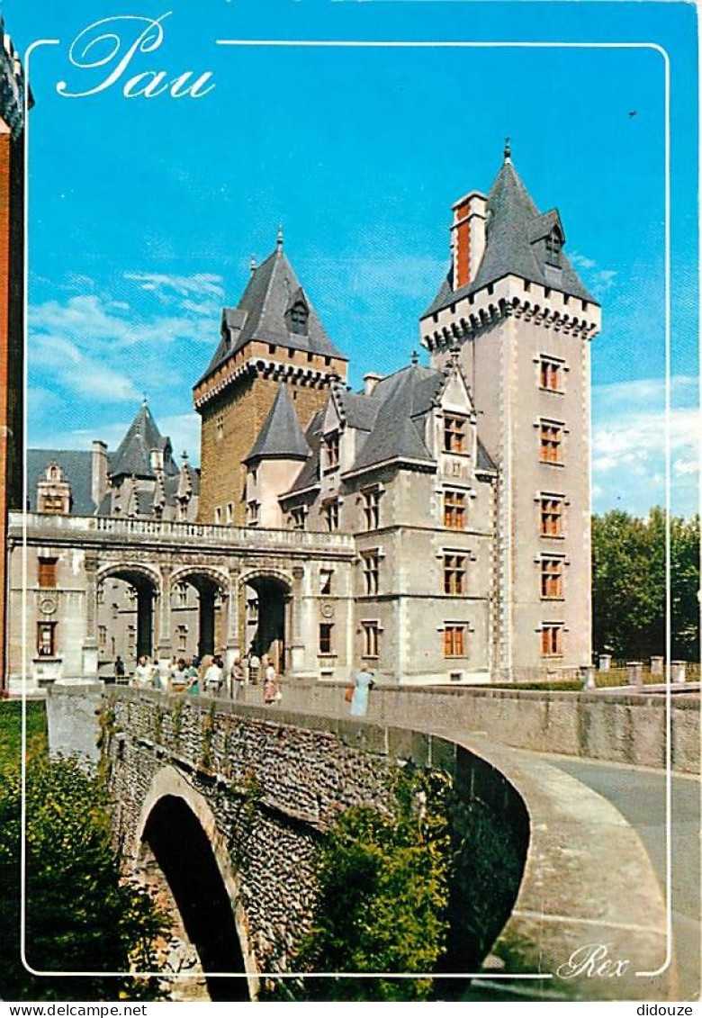 64 - Pau - Le Château - Façade Est  A Droite  La Tour Napoléon III  Un Peu Plus Loin  La Tour Montauser Qui Fut Probable - Pau