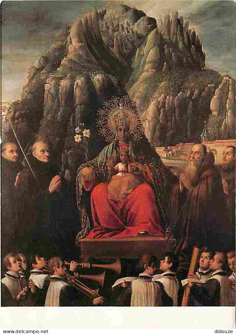 Art - Peinture Religieuse - J A Ricci - Mare De Déu De Montserrat - Carte Neuve - CPM - Voir Scans Recto-Verso - Gemälde, Glasmalereien & Statuen