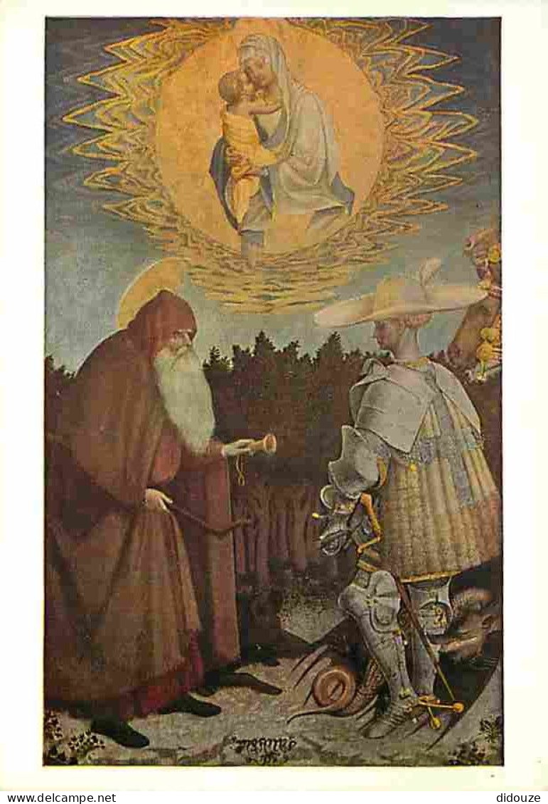 Art - Peinture Religieuse - Pisanello - SS Anthony And George - CPM - Voir Scans Recto-Verso - Paintings, Stained Glasses & Statues