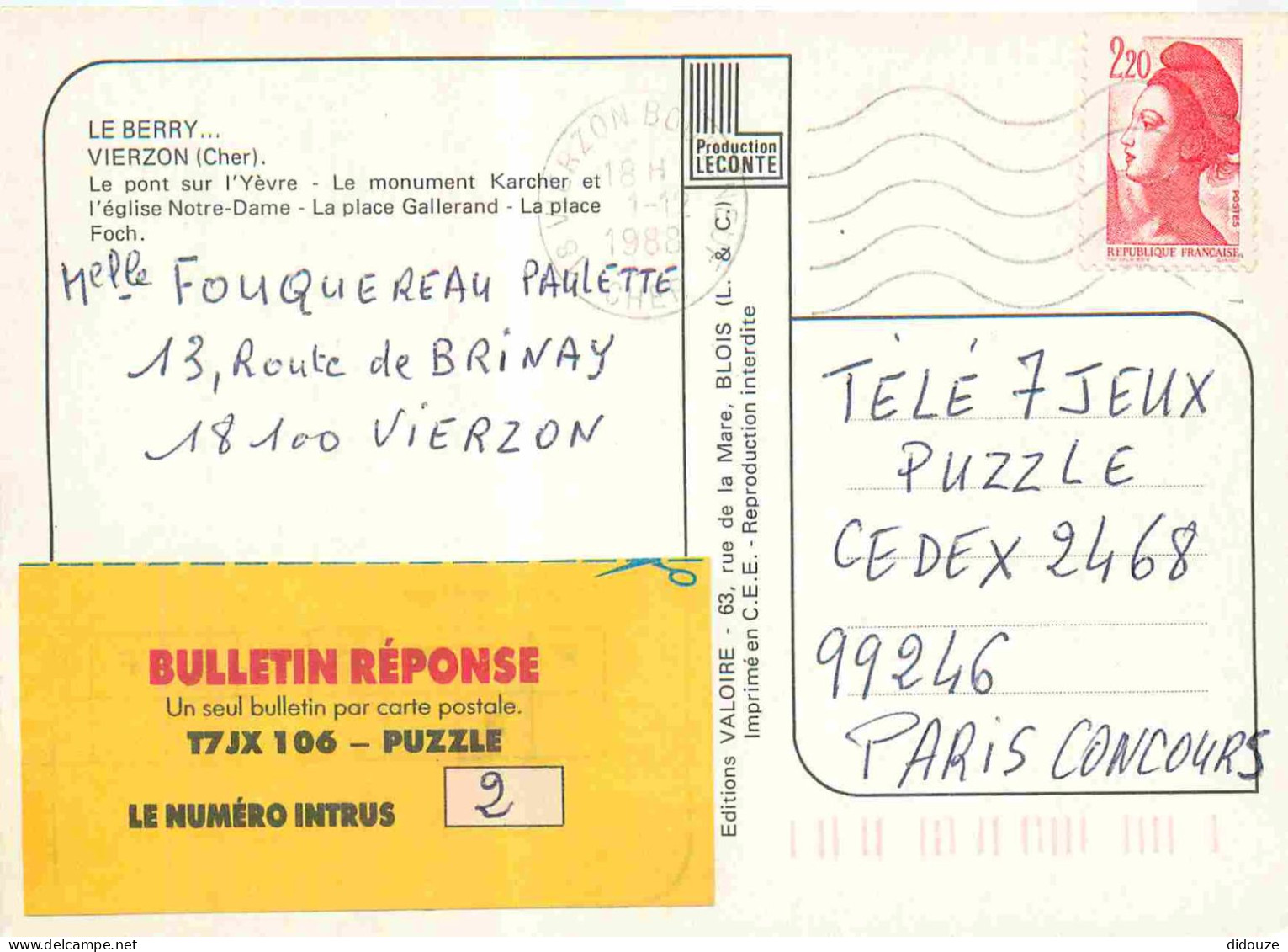 18 - Vierzon - Multivues - Blasons - CPM - Voir Scans Recto-Verso - Vierzon