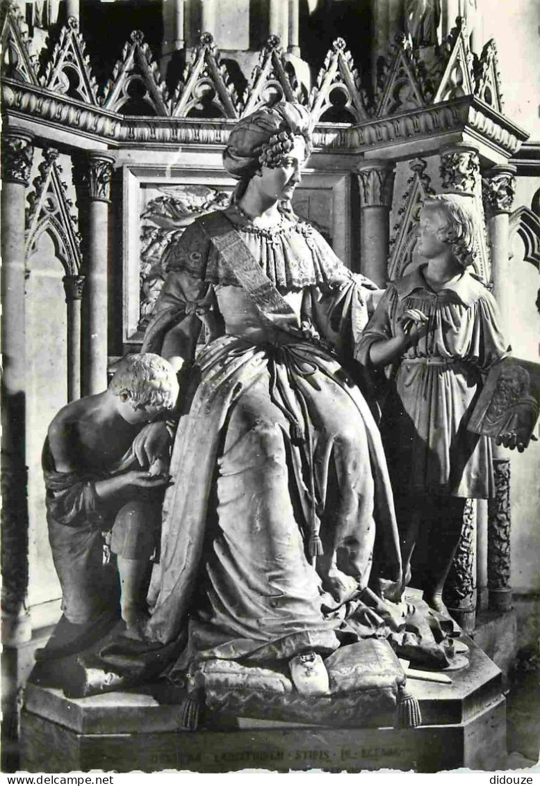 73 - Abbaye De Hautecombe - Intérieur De L'Abbaye - Statue De La Reine Marie-Christine - Carte Dentelée - CPSM Grand For - Other & Unclassified