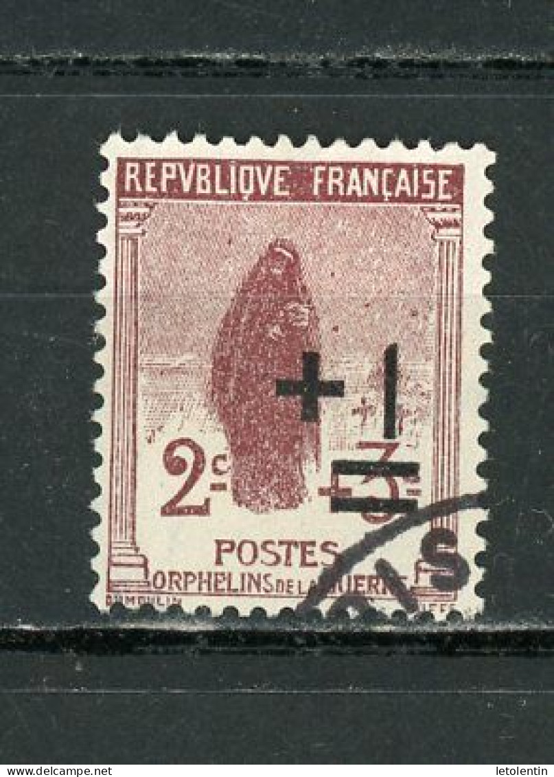 FRANCE - ORPHELIN - N° Yvert 162 Obli. De PARIS - Used Stamps