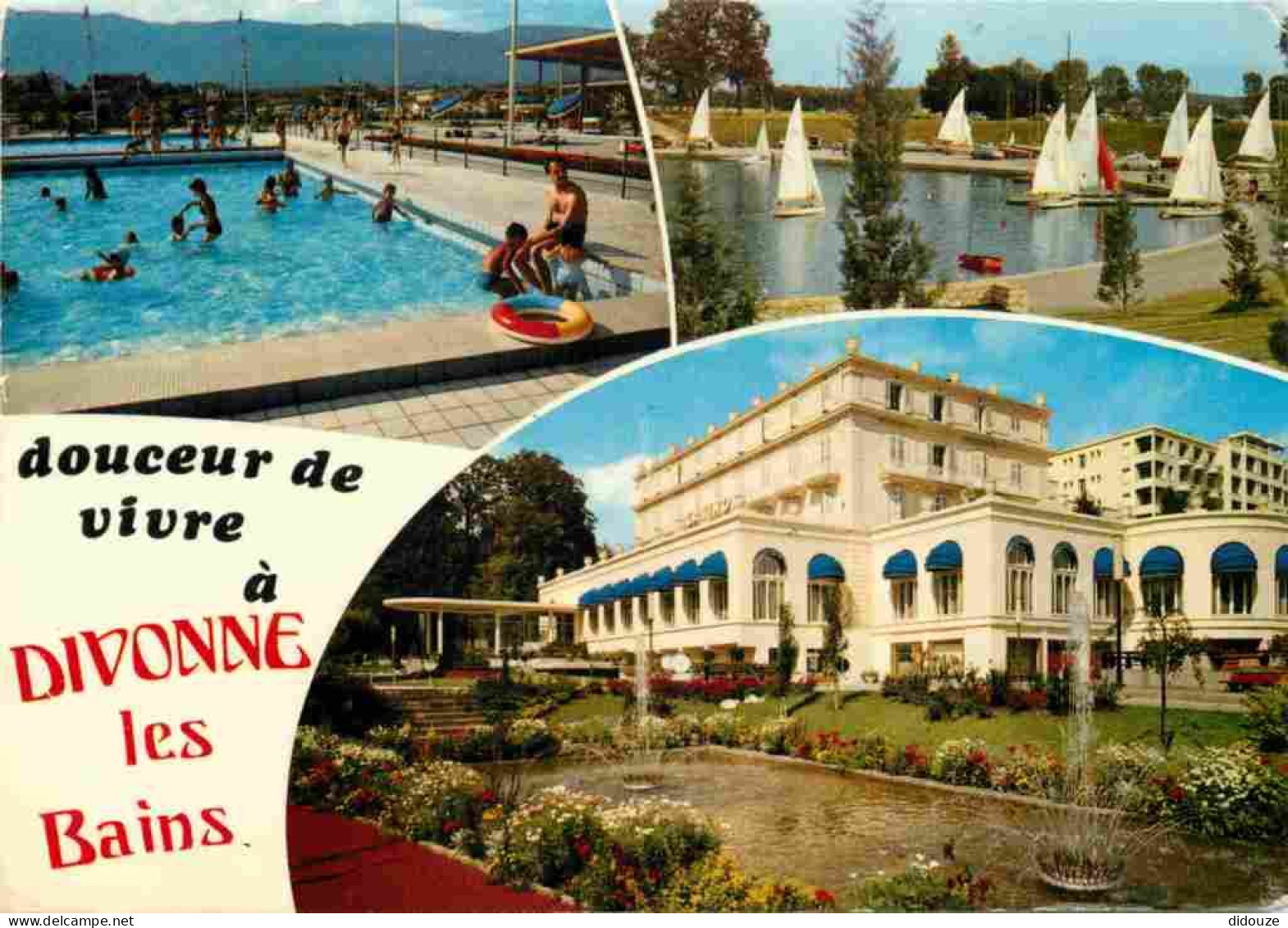 01 - Divonne Les Bains - Multivues - Piscine - CPM - Voir Scans Recto-Verso - Divonne Les Bains