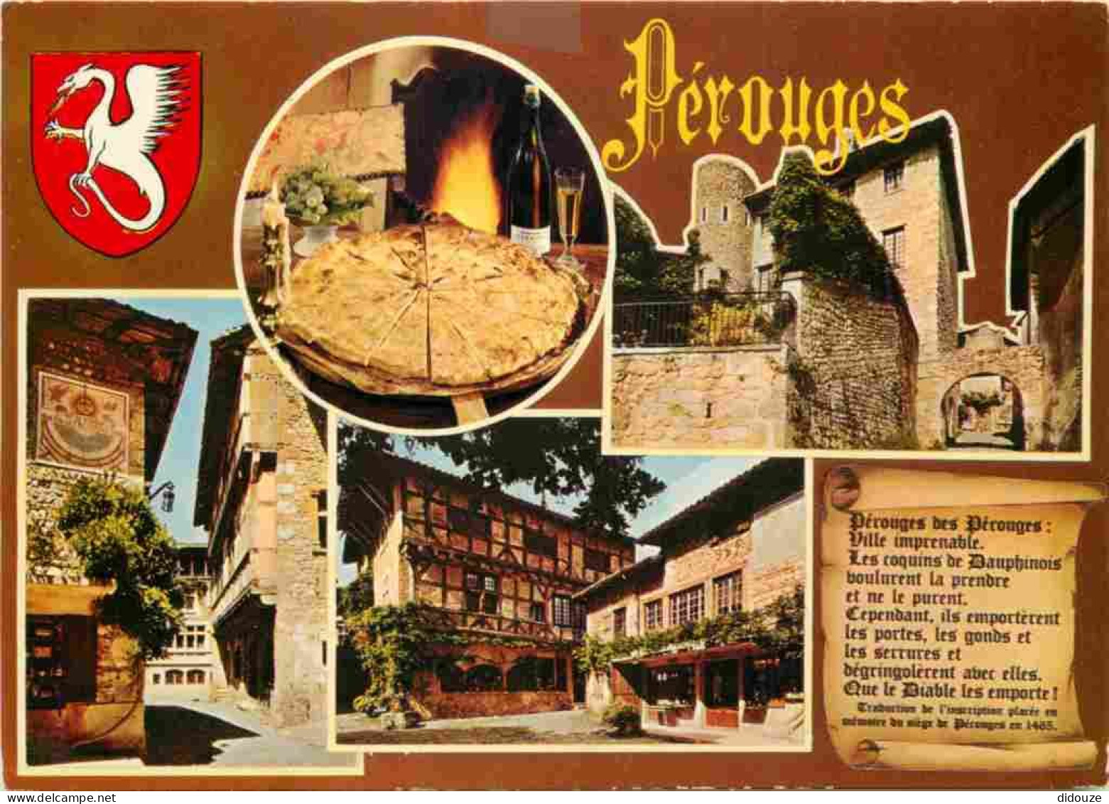 01 - Pérouges - Multivues - Blasons - Cité Médiévale - Vieilles Pierres - CPM - Voir Scans Recto-Verso - Pérouges