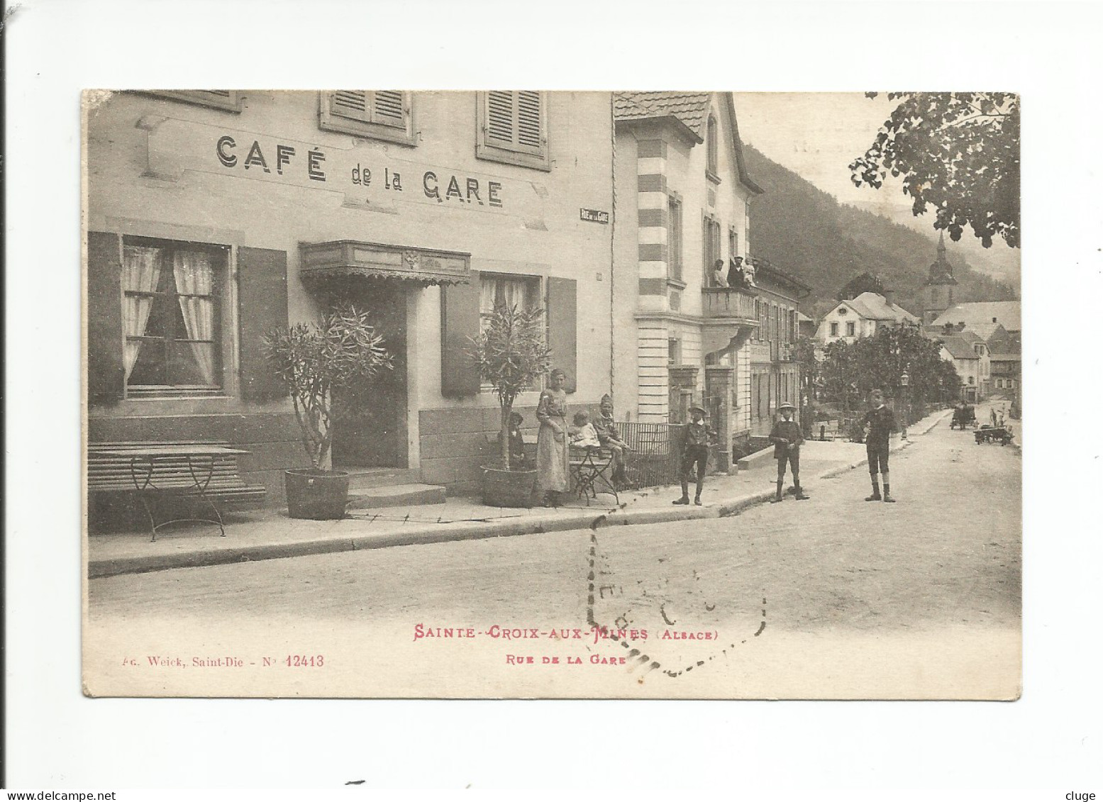 68 - Sainte Croix Aux Mines - Café De La Gare  ( Animations ) - Sainte-Croix-aux-Mines