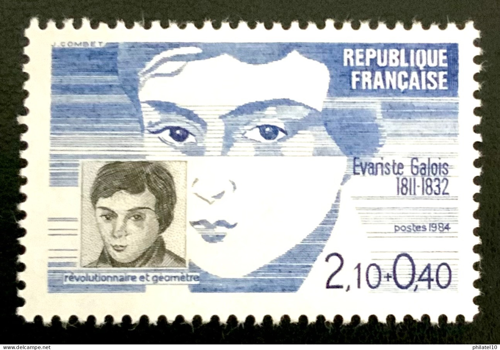 1984 FRANCE N 2332 EVARISTE GALOIS RÉVOLUTIONNAIRE ET GÉOMÈTRE - NEUF** - Nuevos