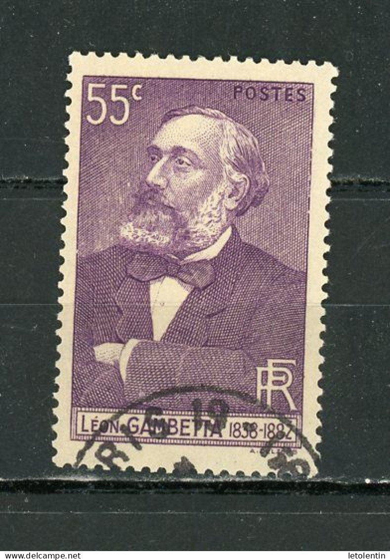 FRANCE - GAMBETTA - N° Yvert 378 Obli. CàD DE PARIS - Used Stamps