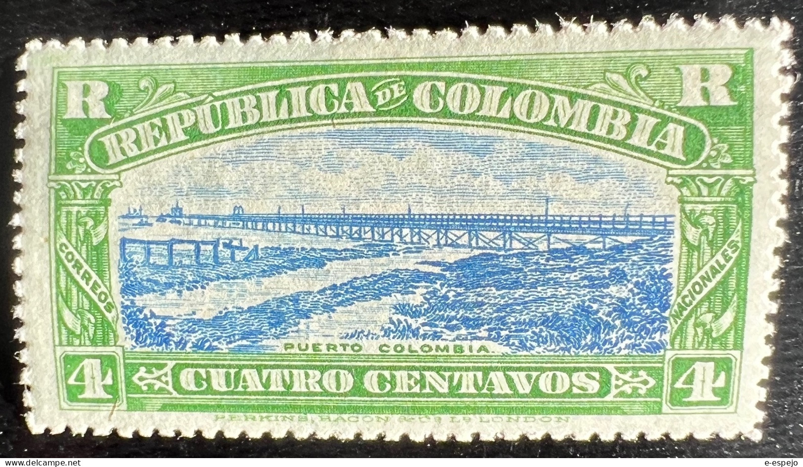 Kolumbien 1917: Registration Stamps Mi:CO 251-252 - Colombia