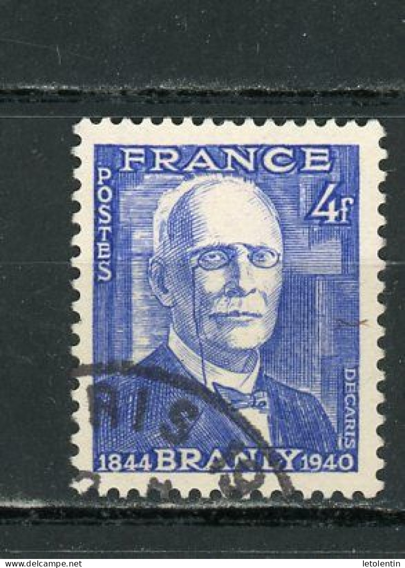 FRANCE - BRANLY - N° Yvert 599 Obli - Usati