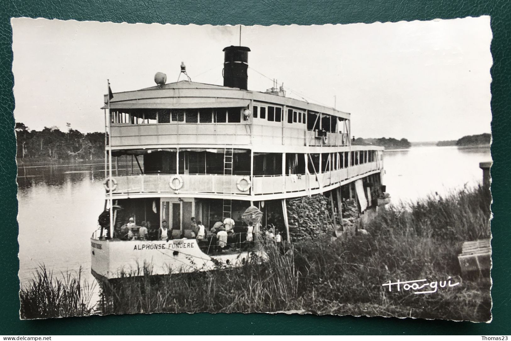 Seuil De Zinga : Bateau Alphonse Fondère, Lib "Au Messager", N° 624 - Central African Republic