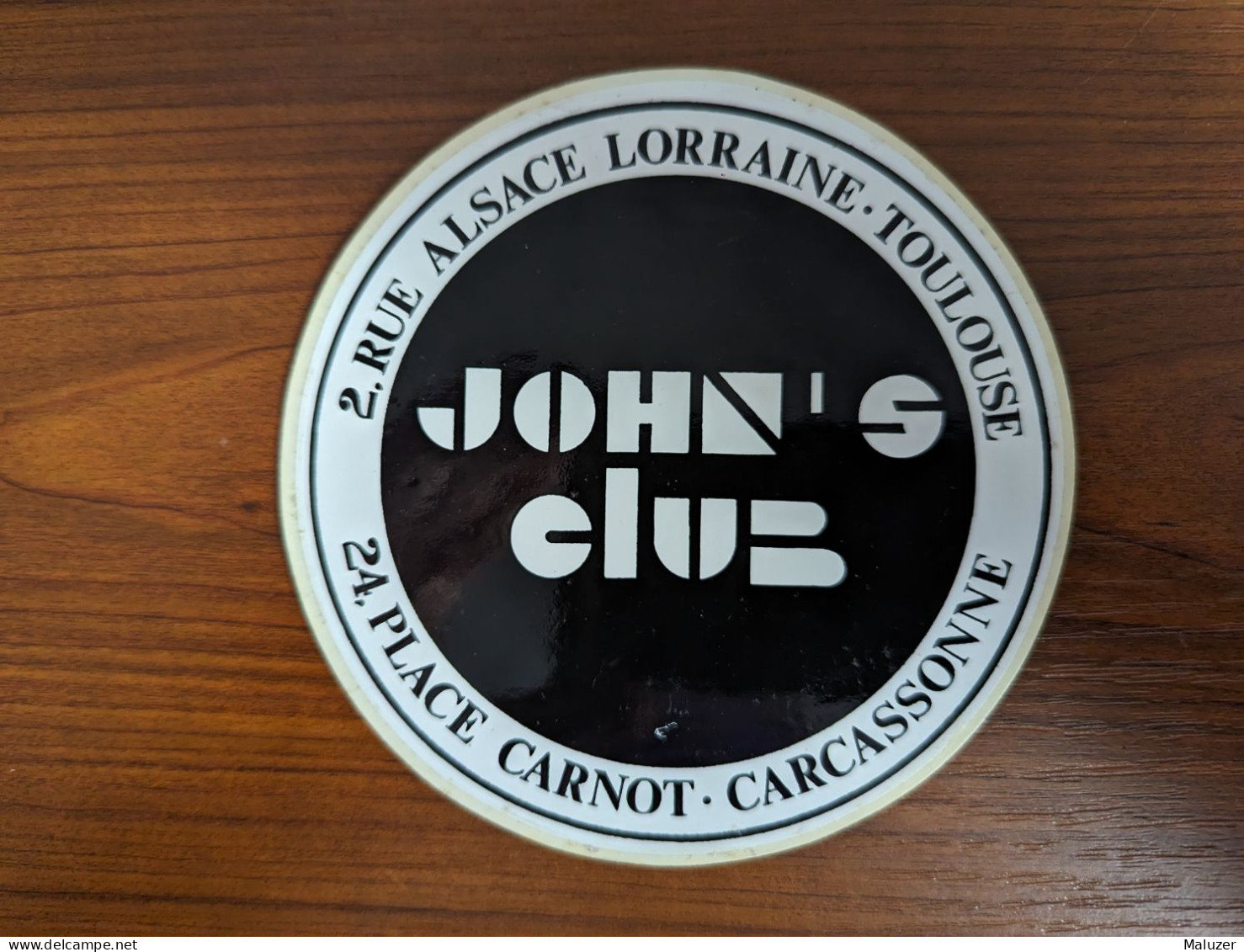 AUTOCOLLANT JOHN’S CLUB – RESTAURANT - TOULOUSE 31 HAUTE-GARONNE - TENNIS JOHN McENROE - Stickers