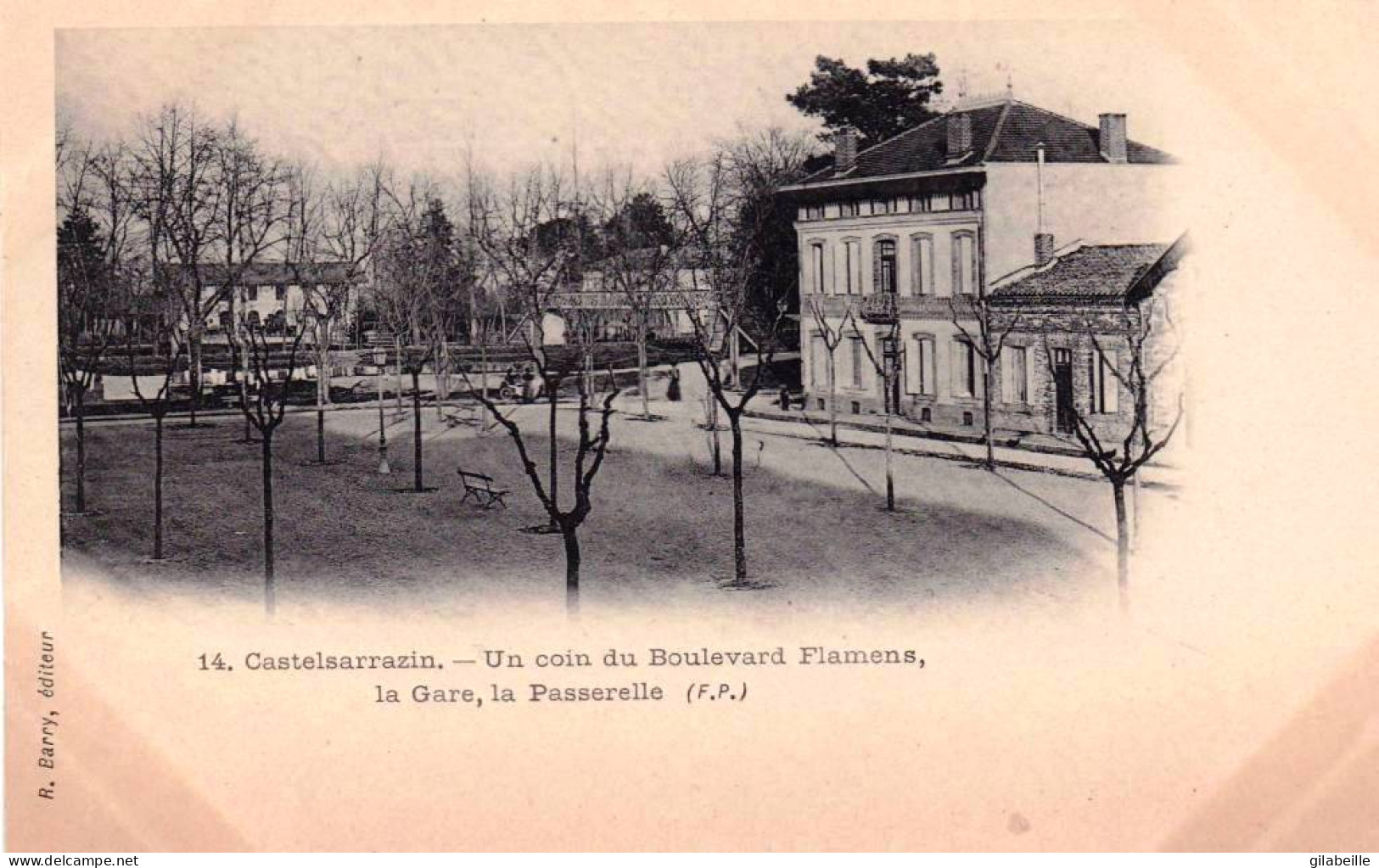 82 - Tarn Et Garonne - CASTELSARRASIN - Un Coin Du Boulevard Flamens - La Gare - La Passerelle - Castelsarrasin