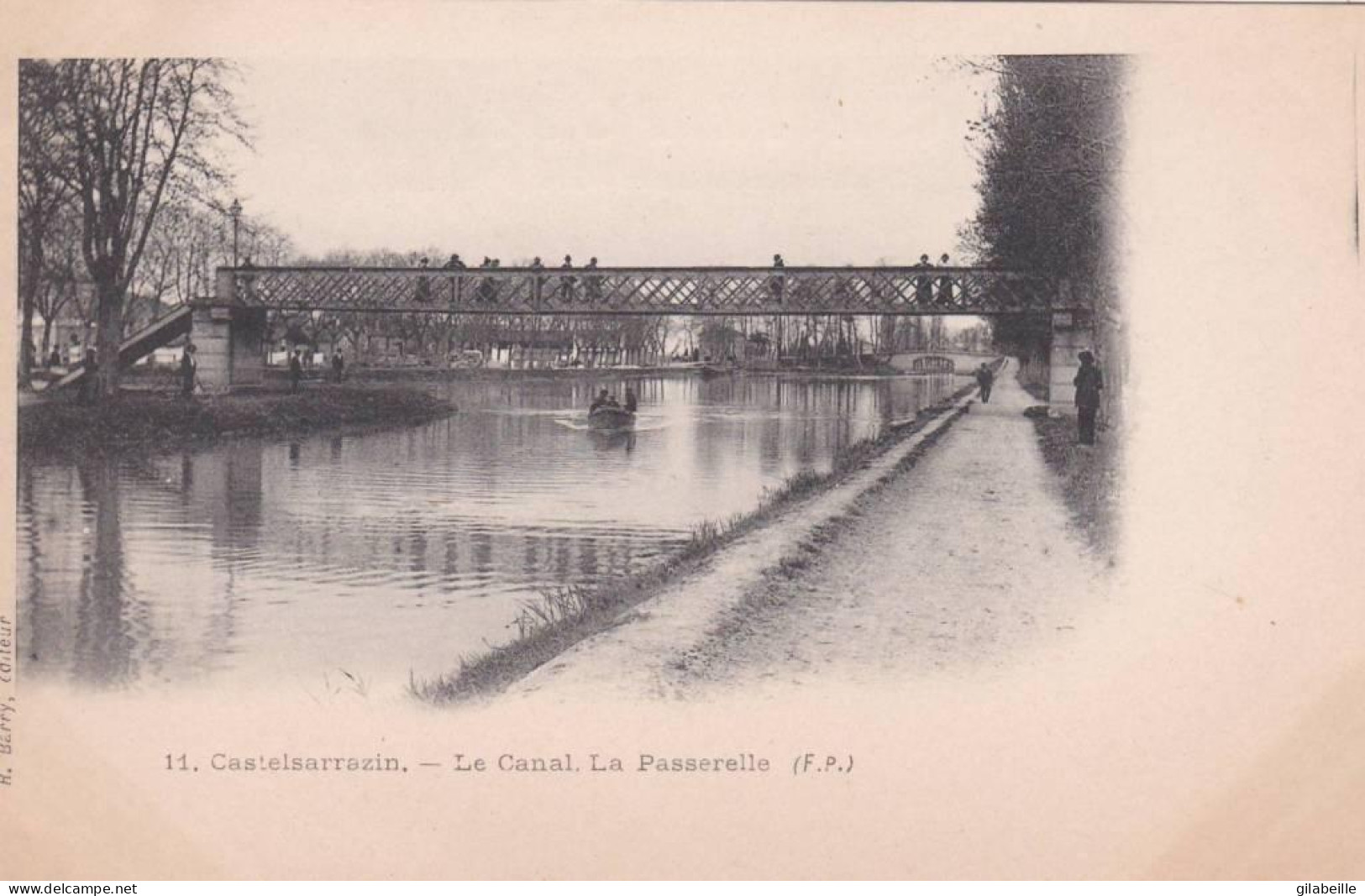 82 - Tarn Et Garonne - CASTELSARRASIN - Le Canal - La Passerelle - Castelsarrasin