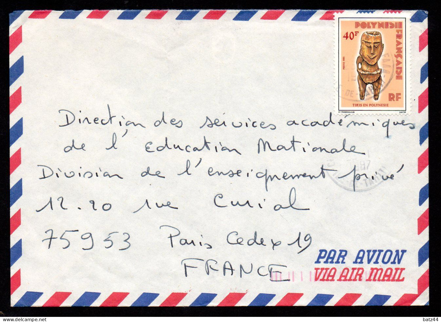 Polynésie Française 4 Enveloppe Cover Voir Scan - Other & Unclassified