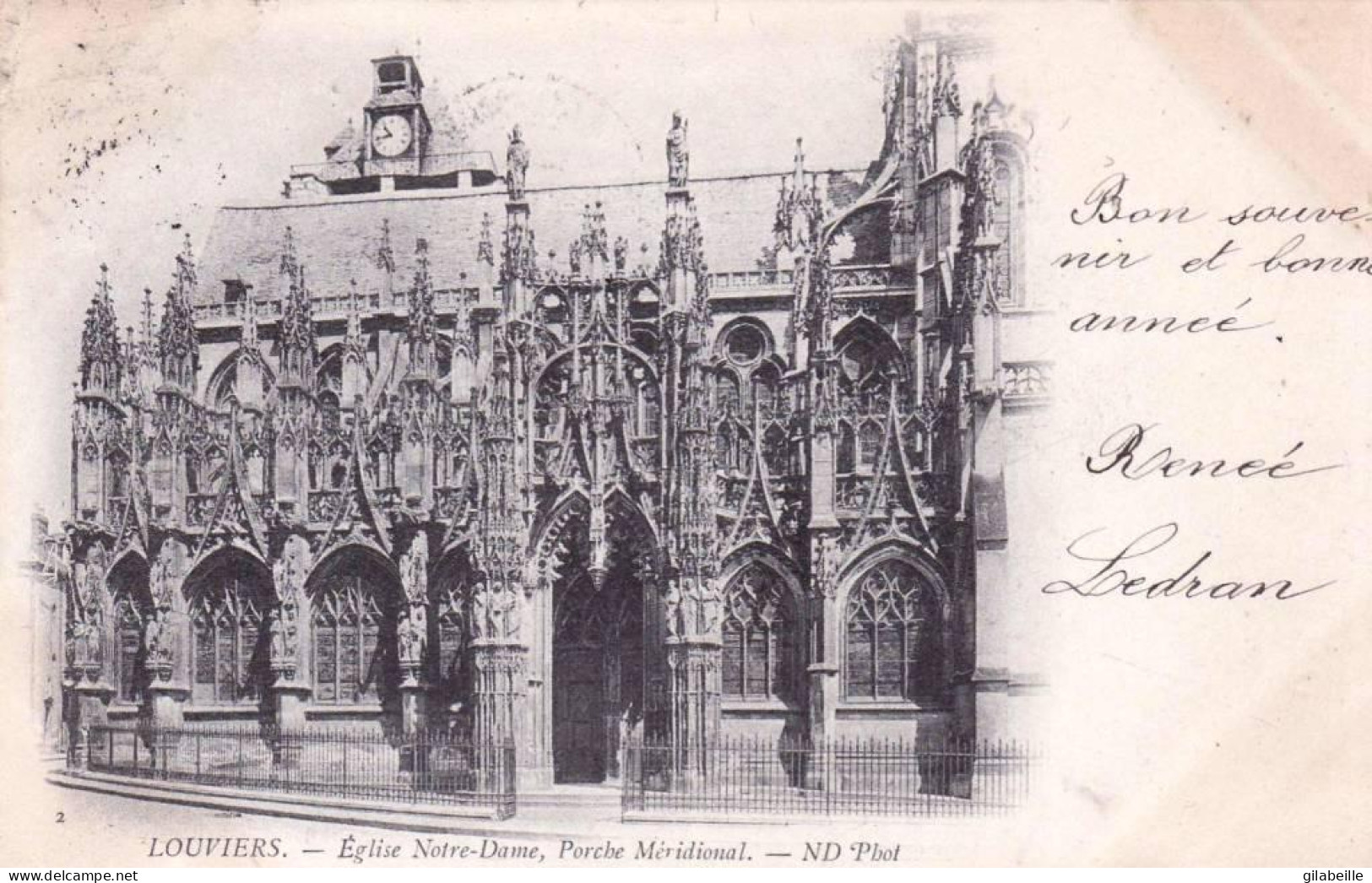 27 - Eure -  LOUVIERS -  église Notre Dame -  Porche Méridional - Louviers