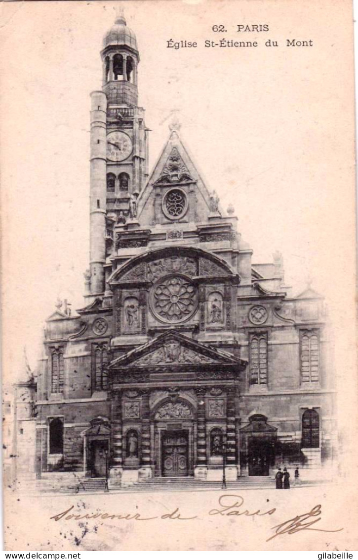 75 -  PARIS 05-  Place Sainte-Geneviève - église Saint Etienne Du Mont - District 05