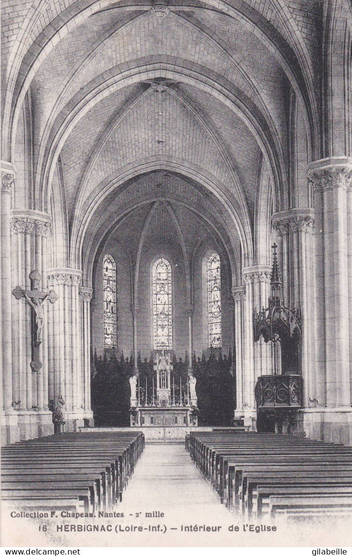 44 - Loire Atlantique -   HERBIGNAC -  Interieur De L'église - Herbignac