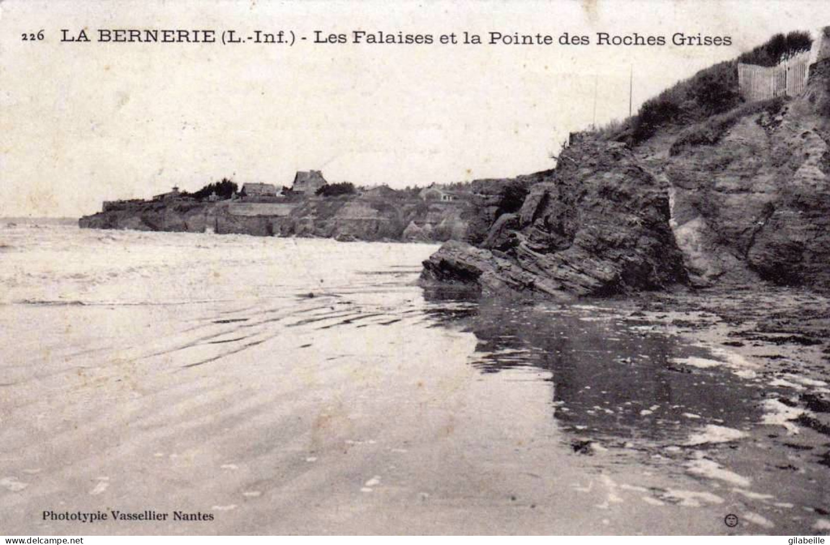 44 - Loire Atlantique -  LA BERNERIE - Les Falaises Et La Pointe Des Roches Grises - La Bernerie-en-Retz