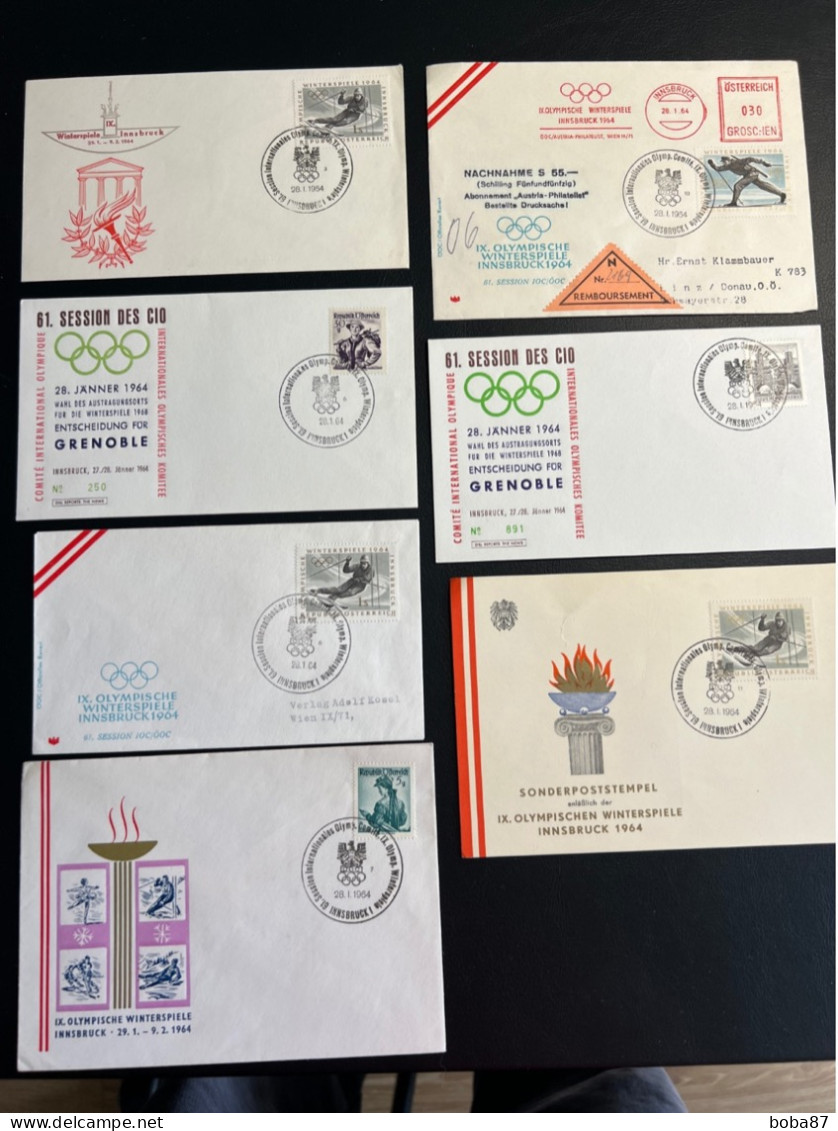 1964 INNSBRUCK IOC INTERNATIONAL OLYMPIC COMMITTEE SESSION 28.1.1964 ALL 8 - Other & Unclassified