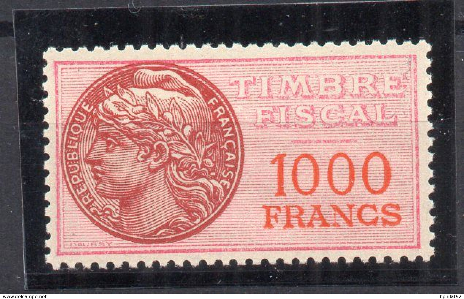 !!! TIMBRE FISCAL N°52 NEUF* - Timbres