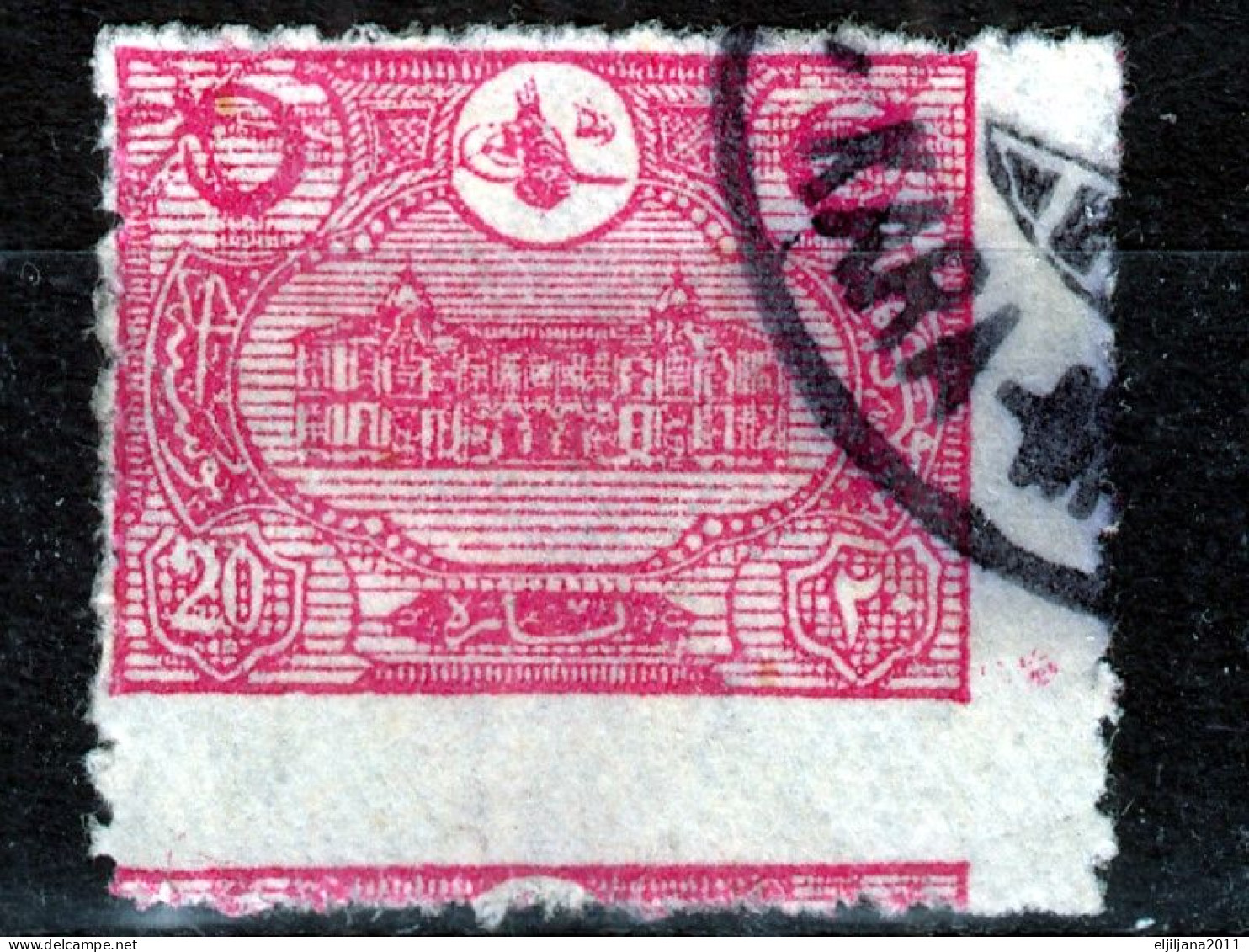 ⁕ Turkey 1913 ⁕ Ottoman Empire /  Main Post Office Constantinople ⁕ 19v Used- Nice Postmark - See Scan - Used Stamps