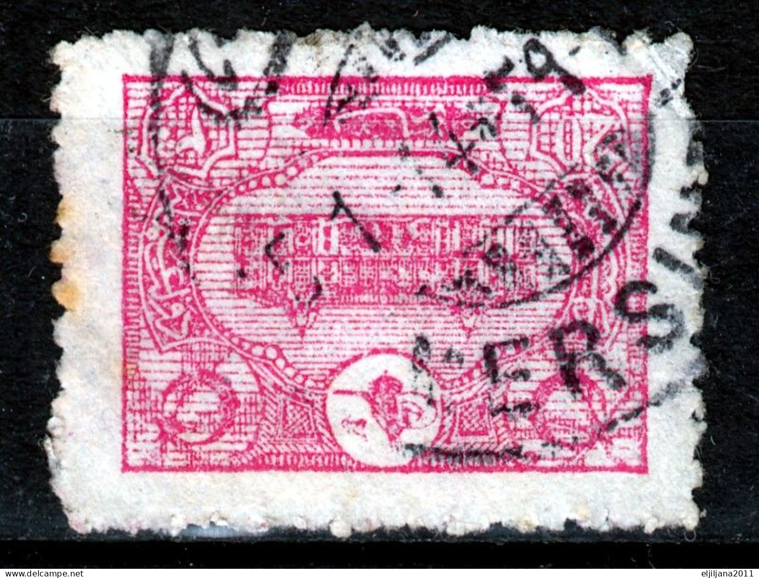 ⁕ Turkey 1913 ⁕ Ottoman Empire /  Main post office Constantinople ⁕ 19v used- nice postmark - see scan