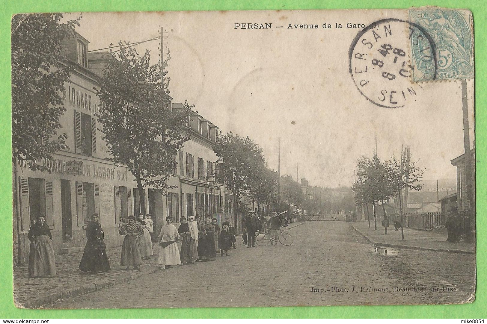 A179  CPA  PERSAN  (Seine Et Oise)   Avenue De La Gare  - Animation   ++++ - Persan