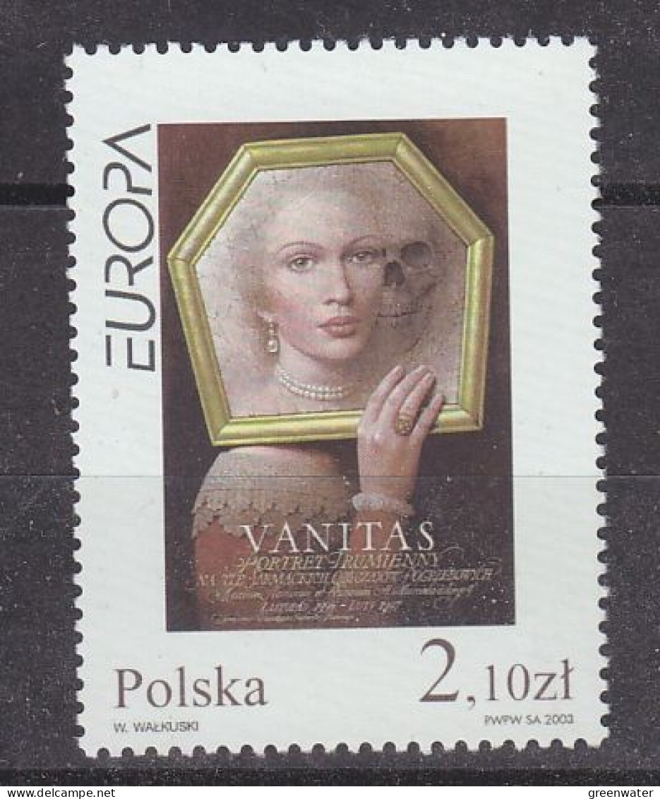 Europa Cept 2003 Poland 1v  ** Mnh (59612) ROCK BOTTOM - 2003