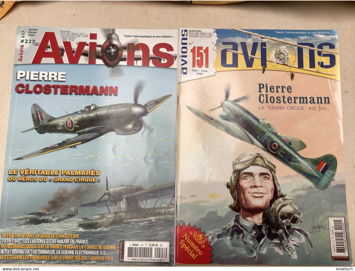 Pierre Clostermann - Avions 151 & 227 - Armée Air Guerre 1939-45 - Pilote - Oorlog 1939-45