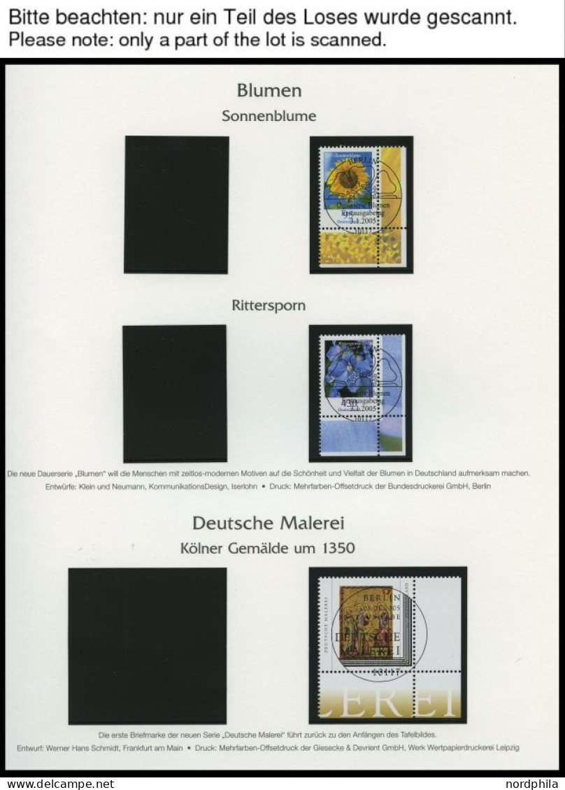 JAHRGÄNGE 2434-2504 O, 2005, Kompletter Jahrgang, Ohne Selbstklebende Marken, Jeweils Aus Der Rechten Unteren Bogenecke, - Used Stamps