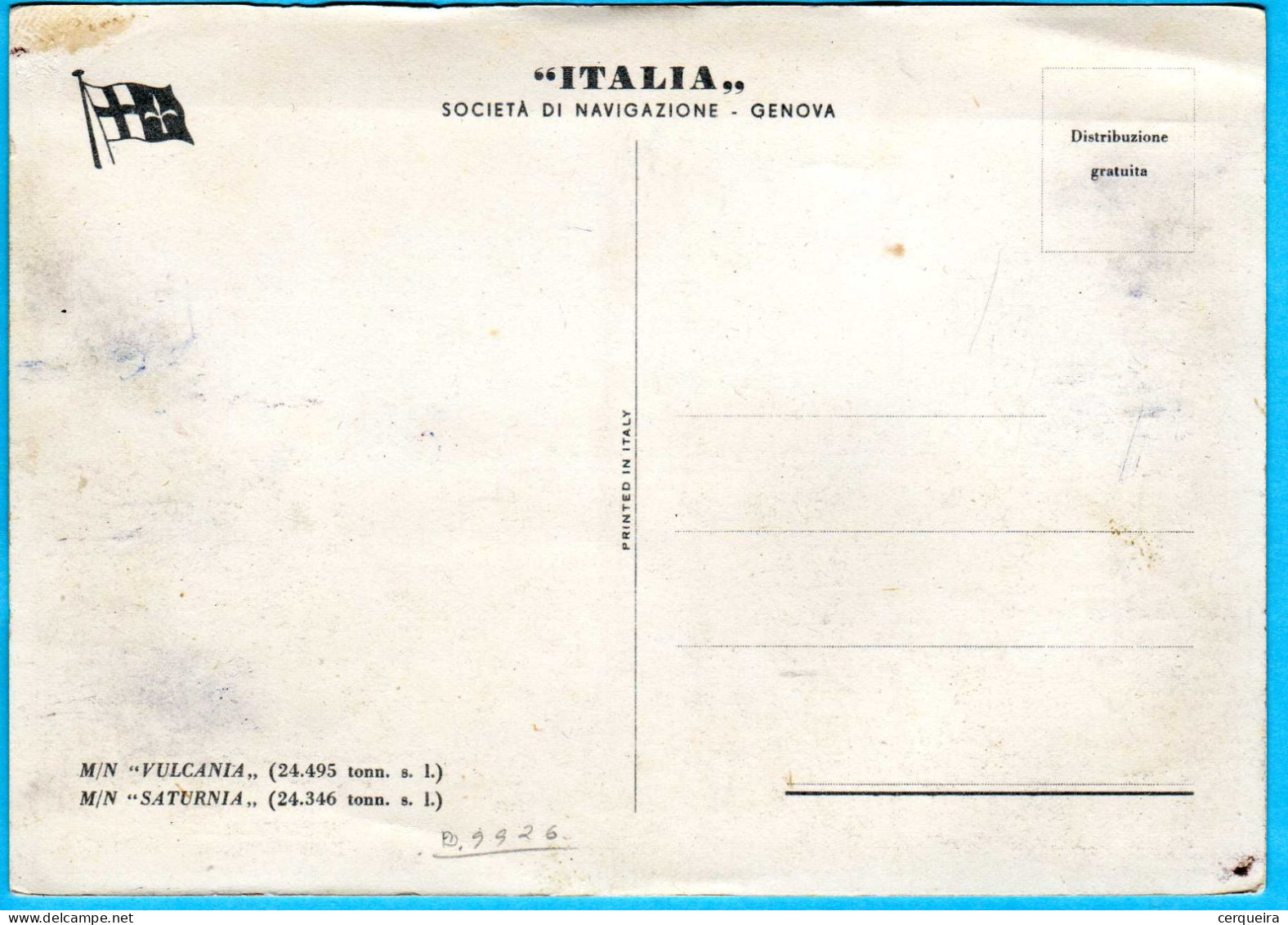 Vulcania & SATURNIA-A - Chiatte, Barconi