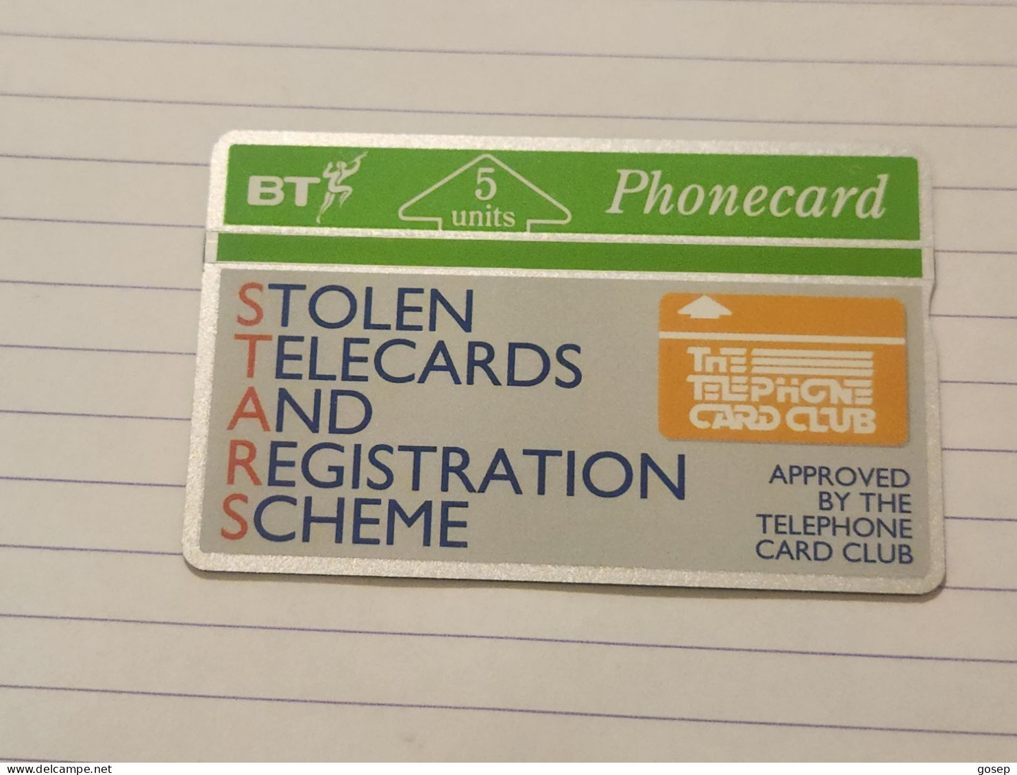 United Kingdom-(BTG-021)-STOLEN TELECARDS SEHEME-(30)(5units)(152F31223)(tirage-5.099)(price Cataloge-6.00£-mint) - BT Algemene Uitgaven