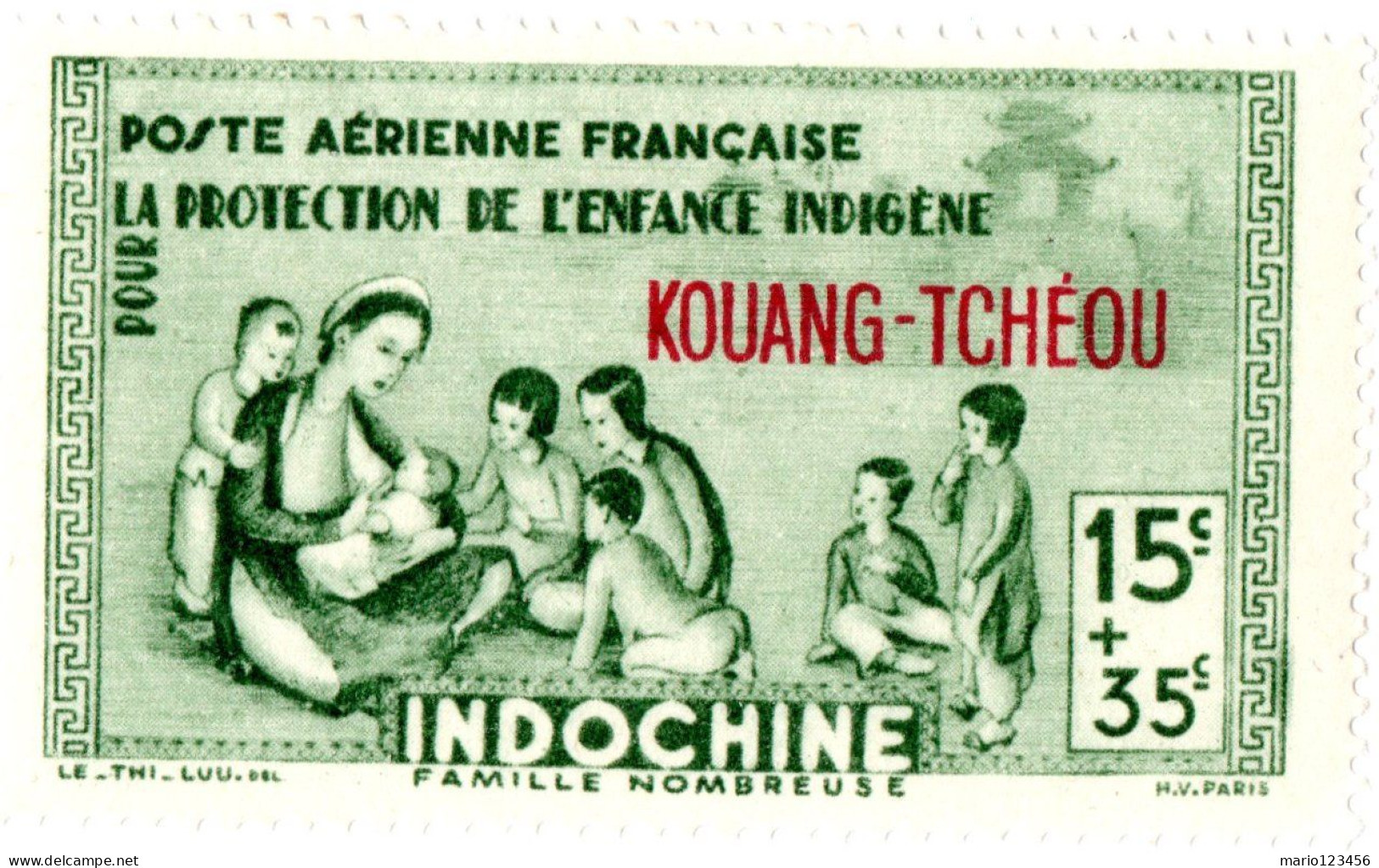 KOUANG-TCHEOU, PROTEZIONE INFANZIA, 1942, NUOVI (MNH**) Sn:FR-KT CB1, Yt:FR-KT PA1 - Unused Stamps