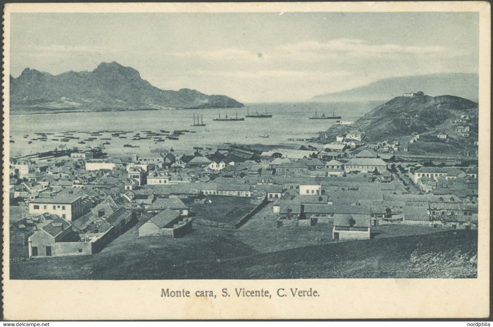 KAP VERDE 203 BRIEF, 1927, 1 E. Ceres Auf Ansichtskarte Von Porto Grande Nach Deutschland, Gebrauchserhaltung - Cape Verde